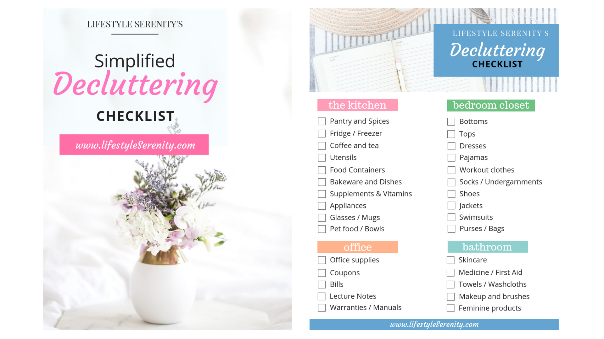 decluttering checklist for the home